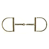 Large Dee Twisted Contoured Wire Snaffle